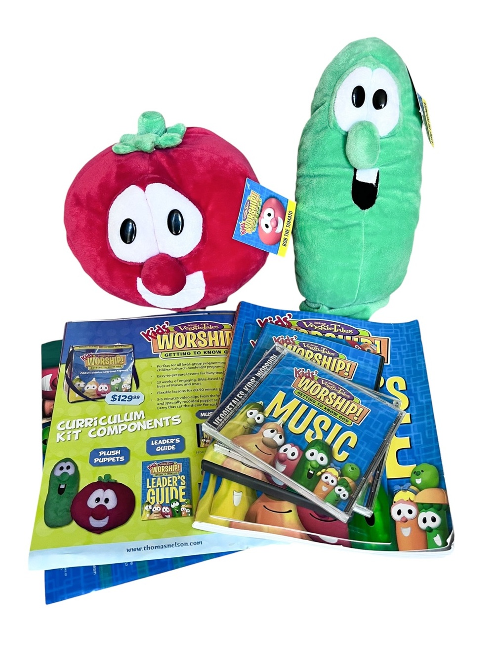Veggie Tales Worship Getting To Know God Unit 1 Curriculum Bob & Larry Puppets